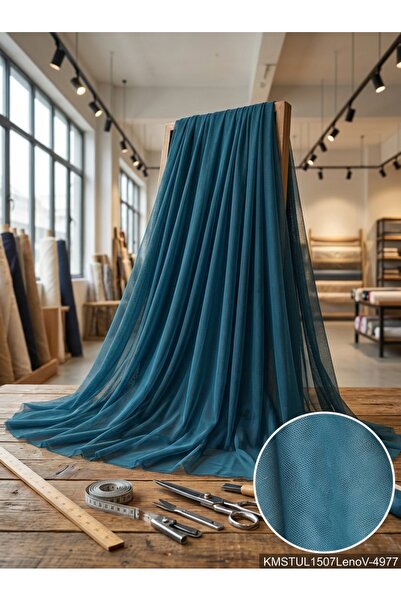 LEVENT ÖZEL Petek Dokulu Dekoratif Tül Perdelik Kumaş 100en300boy