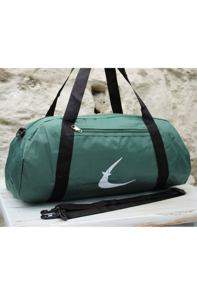 Bevitton Geantă de sport unisex cu curea reglabilă de culoare kaki, geantă de...