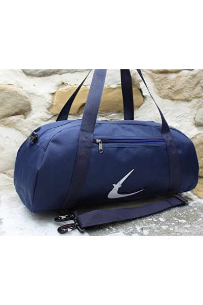 Bevitton Navy Blue Colored Adjustable Strap Unisex Sports Bag Travel Bag and ...