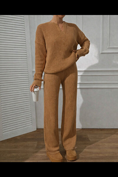 MARLİNG Camel Knitwear Set