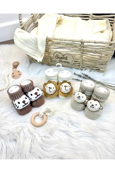 Little Lufi Baby 3.lü aksesuarlı bebek çorabı