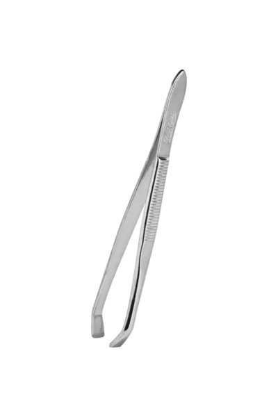 Pfeilring ROSSMANN Eyebrow Tweezers Curved Tip Stainless Steel Nickel-Free Made in Germany