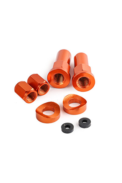 Choice orange Motross Valve Cap Dirt Bike Rim Lk Nuts Bolts Spacer For EXC XC...