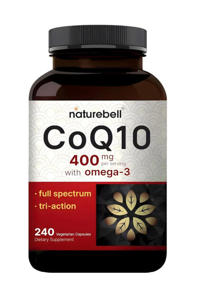 Naturebell CoQ10 400mg with Omega 3 Fatty Acids, 240 Caps Stable High Absorpt...