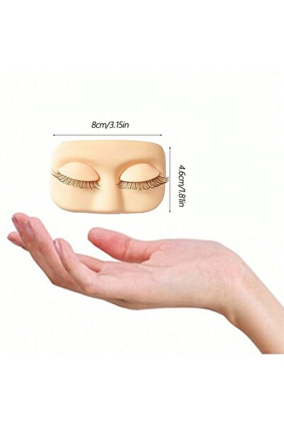 Choice A Mini Lash Flat Model Head Practice Eyelash Extension Training Head W...