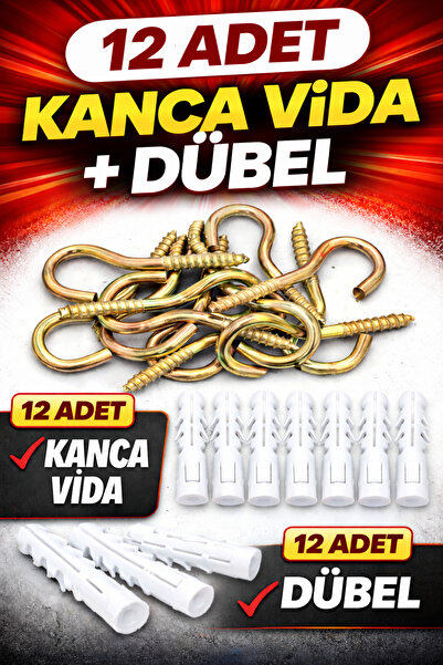 viyolmarketim Balkon Filesi Montaj Seti Aparatı Piton Vida Kanca Ve Dübel 12 ...