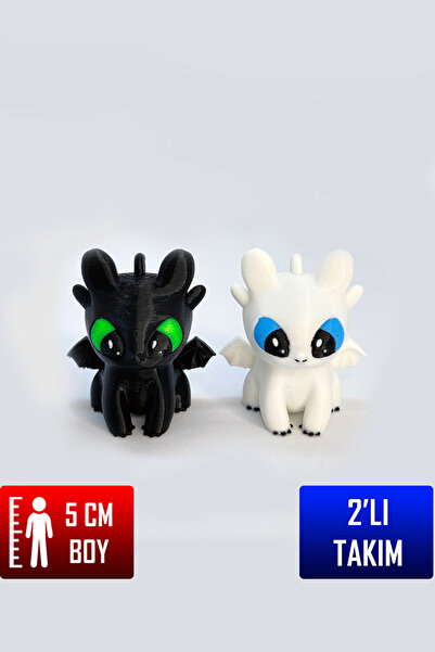 YAGLİZ Dişsiz ve Işığın Öfkesi Anahtarlık Seti Ejderhanı Nasıl Eğitirsin Gece...