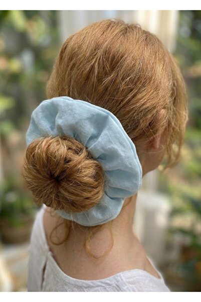 Joyous Mom Kids Βαμβακερό κλιπ μαλλιών Giant Size Muslin Hair Rubber Oversize