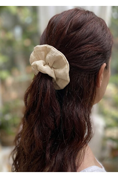 Joyous Mom Kids Βαμβακερό κλιπ μαλλιών Giant Size Muslin Hair Rubber Oversize