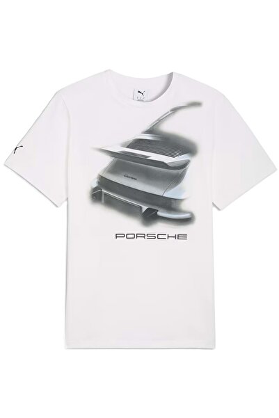 Puma 634489 Porsche Graphic Tee 1 Ανδρικό T-Shirt ΛΕΥΚΟ