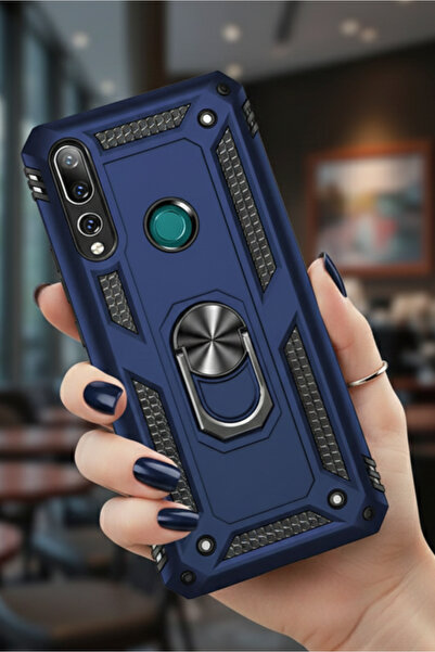 TechTrove Huawei Y9 Prime 2019 Kılıf Yüzüklü Stand Olabilen Magnetic Tpu Tank...