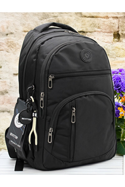 Bevitton Waterproof Fabric Bvt-1710 School Bag & Daily School Backpack Black