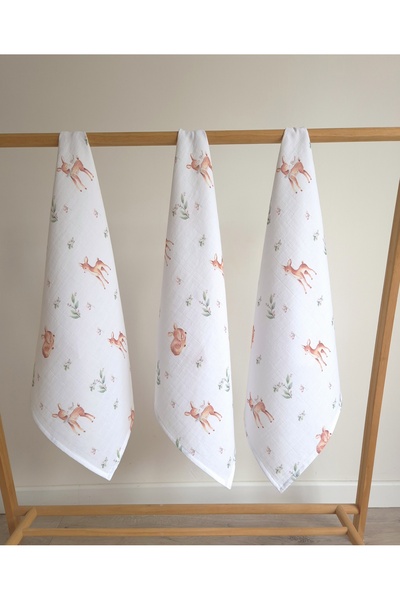 jr.bunnies Garden %100 Pamuk Müslin Ter Bezi - Ağız Mendili