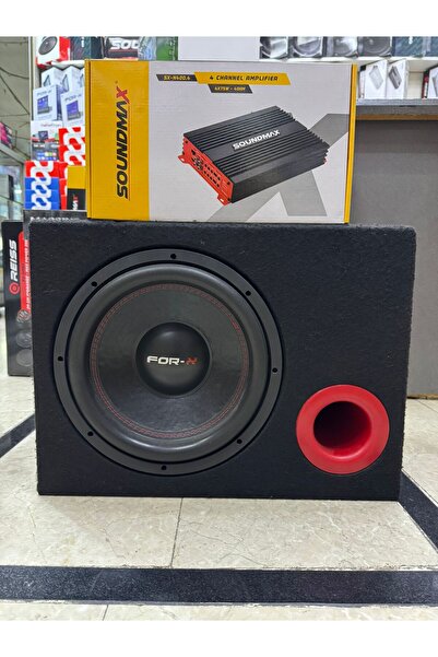 Soundmax X-120 Ikili Takım 30cm 1200w Subwoofer 4 Kanallı 4x75rms 4000wat Anfi
