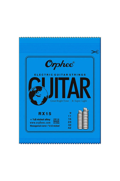 Choice RX15 Orphee 1/5/10 Pcs Electric Guitar Strings Set RX Series Hexagonal...