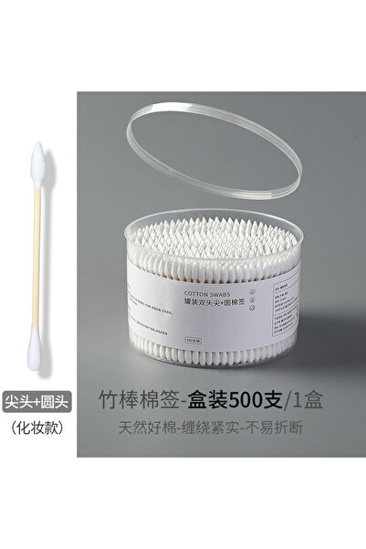 Choice 01 500pcs Double Head Wood Cotton Swab Nose Ears Cleaning Women Makeup...