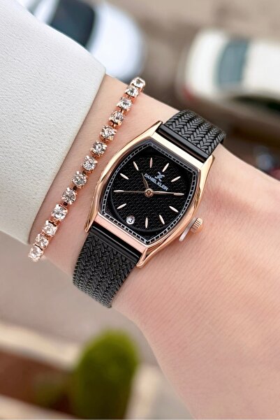 Daniel Klein Case Bronze Cord Black Color 2 Years Warranty Women Wrist Watch ...