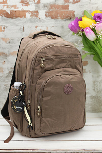 Bevitton Waterproof Fabric School Bag Unisex Mink School Backpack 1800