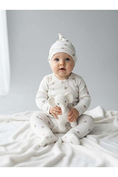 Zekids طقم ثلاثي للأطفال مكون من جوارب قصيرة مزينة بنقوش وقبعة