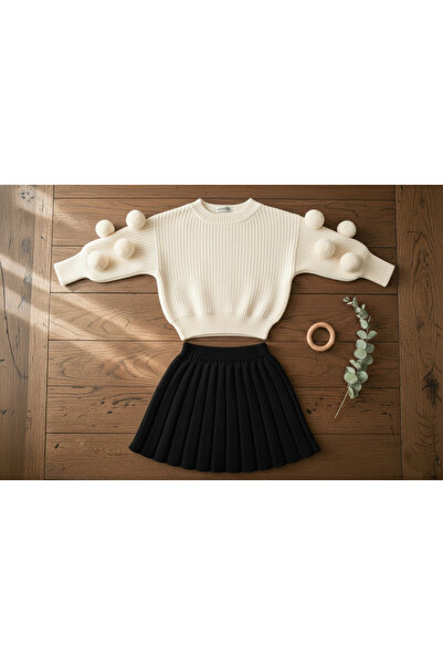 Nimini Kids Set de îmbrăcăminte elastică pentru sezonul nou, cu guler rotund ...