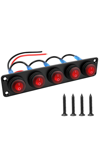 Choice لوحة مفاتيح Nilight CP-5533-05، من 1 إلى 6 مفاتيح، 12 فولت، مقاومة للم...