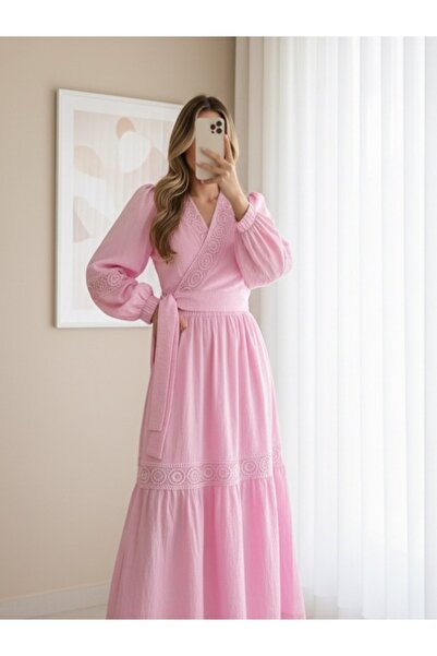 Lavanta Tekstil Set fuste cămașă brodate