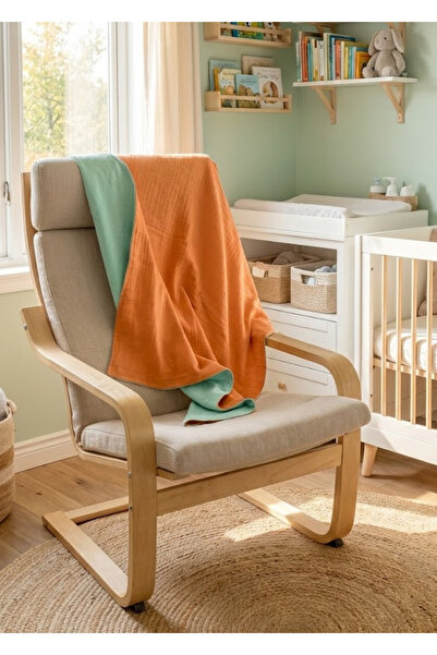 Joyous Mom Kids بطانية أطفال قطن 100% قابلة للعكس - غطاء من الفلانيل الملتوي