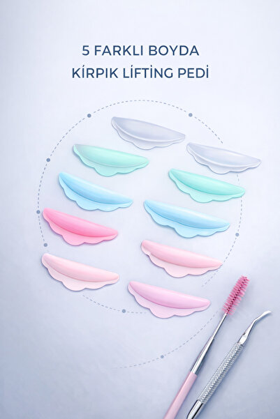Lush Studio Kirpik Lifting Silikon Perma Pedi - 5 Çift Lıftıngpedi