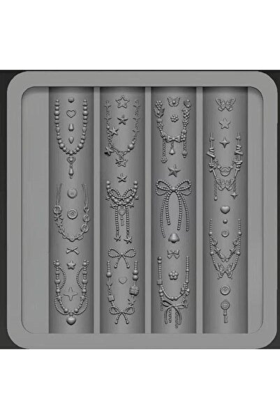 Choice A2 1 Piece Lace Bow Sweater Knot 3D Silicone Mold For Nail Art Decorat...