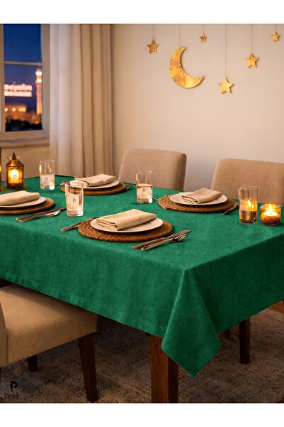 Perle Новогодишна концепция Дневна серия Кадифена текстура Смарагдовозелена п...