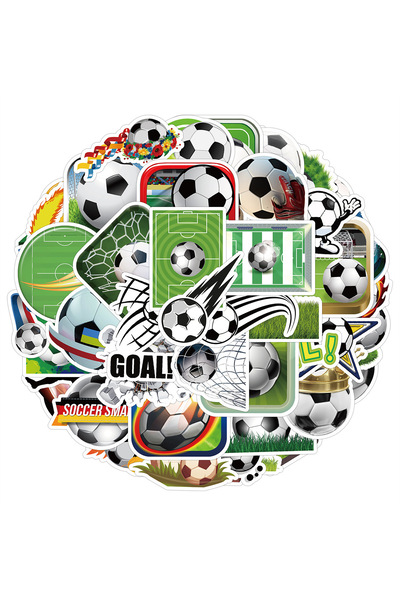 Choice 50PCS 50/100PCS Football Graffiti Stickers Sports Ball Waterproof Deco...