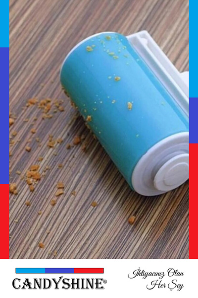 Biomak Tüy Toz Toplama Rulosu Yıkanabilir Elbise Halı Koltuk Kedi Köpek Hayvan Tüyü Temizleme