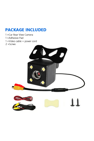 Choice كاميرا رؤية خلفية للسيارة مزودة بأربعة مصابيح LED، عالية الدقة، بزاوية...