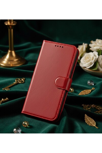 AKSEFİZZ Samsung Galaxy Note 20 Kılıf Ön Arka Korumalı Deri Tasarımlı Kapaklı...