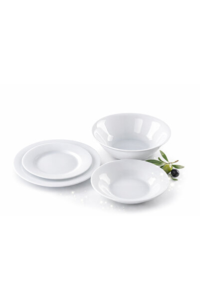senna Senna heat-resistant opal table set, 19 pieces, white