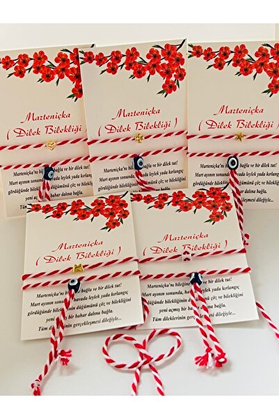 KOALA COMPANY 20 ADET KARTLI MARTENİÇKA BİLEKLİK SETİ 20 KART 40 BİLEKLİK