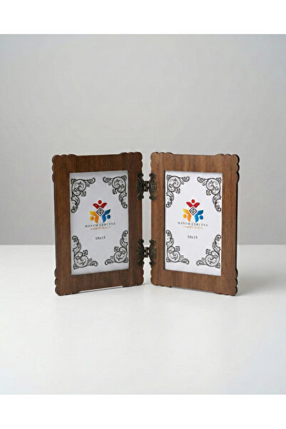 HANEM MDF Ahşap Dikey 10x15 Menteşeli Dekoratif Fotoğraf Çerçevesi