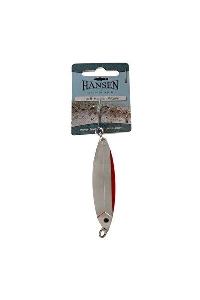 HANSEN Pilgrim 8.9cm 32gr Silver/red Lüfer-levrek Kaşık Silver-red
