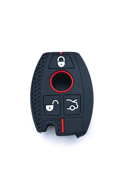 Choice 3 Button Silicone Car Key Case Cover Keychain Fob for Mercedes Benz A ...