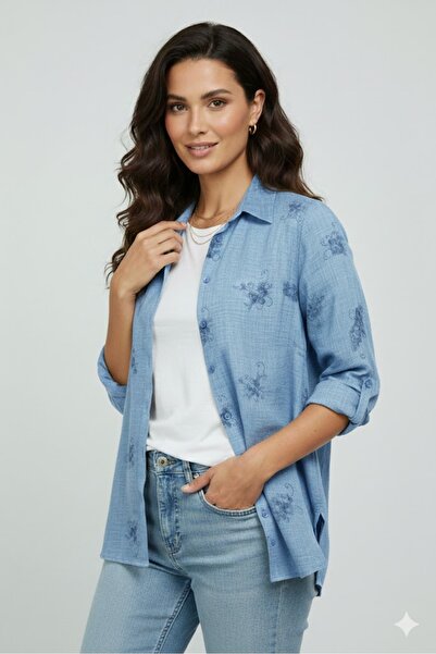 elma abone Plus Size Women's Linen Tank Top Shirt