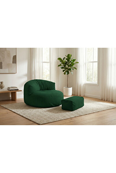 PATARA HOME Mila Modell Puff & Armut Koltuk 2'li Relax Koltuk