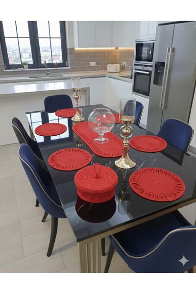 Metasupla مجموعة سلة خبز شبكية من 6 قطع مع غطاء واحد وحامل تقديم منقوش باللون...