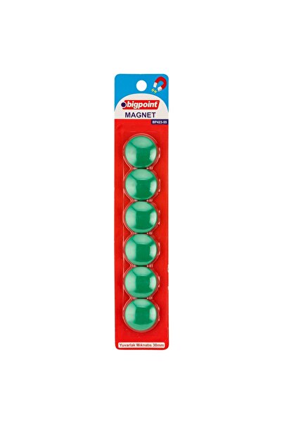 Bigpoint Magnet 30mm (Magnet) Green 6-Pack Blister X 12 Blister