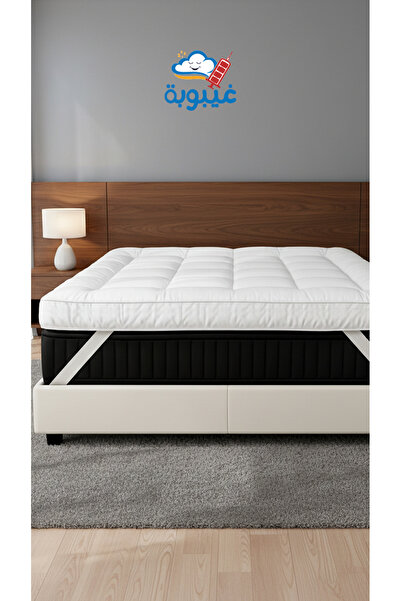 Ghaiboba لباد سرير فندقي فاخر ارتفاع 20 سم - متعدد المقاس - متعدد الألوان