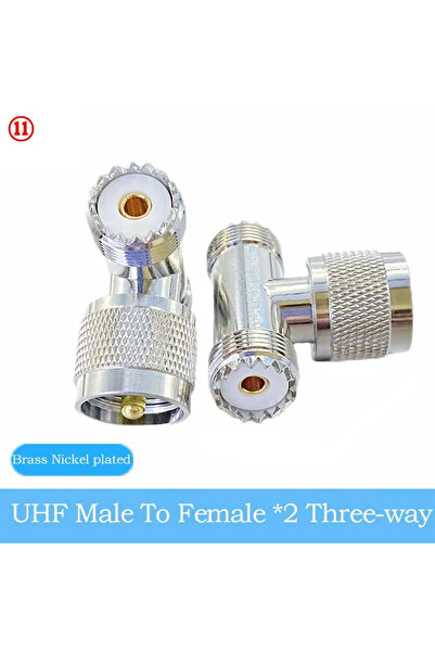 Choice قطعة واحدة من النوع 11 - موصل UHF ذكر-أنثى إلى UHF ذكر-أنثى PL259 إلى ...