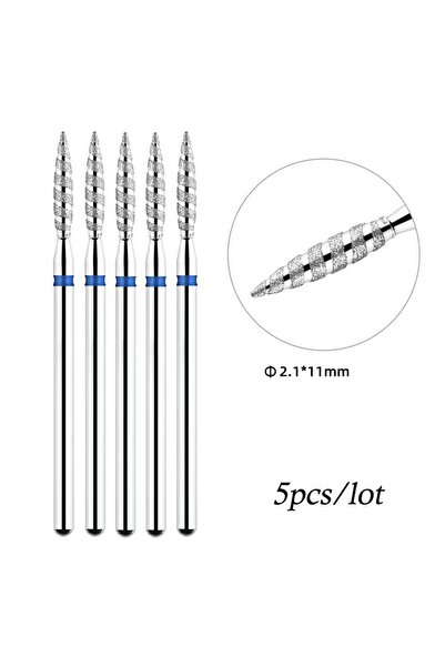 Choice مثقاب أظافر تورنادو الماسي 08M 5Ps، روسي معالج مسبقًا، مثقاب فني للأظا...