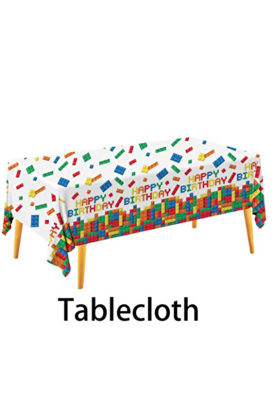 Choice tablecloth 1PCS Style-A 137*274cm Building Block Tablecloth Building B...