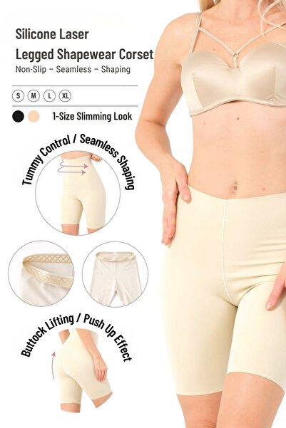 LİBELLA İÇ GİYİM Paçalı Seamless Alt Karın Göbek Bel Basen Toparlayıcı Sıkıla...