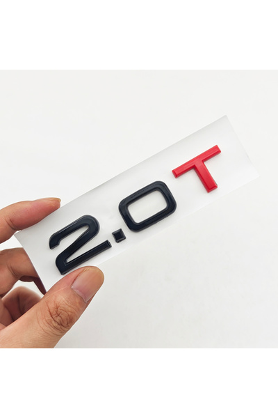 Choice شعار 2.0T ثلاثي الأبعاد أسود وأحمر مصنوع من مادة ABS، يُوضع على صندوق ...