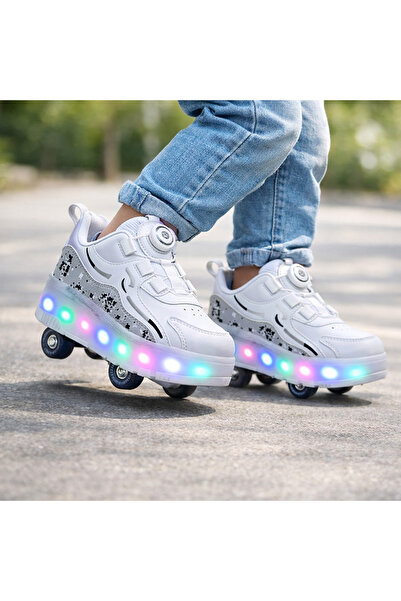 helinaria Premium 4-Wheel Orthopedic Lighted Sports Roller Skates